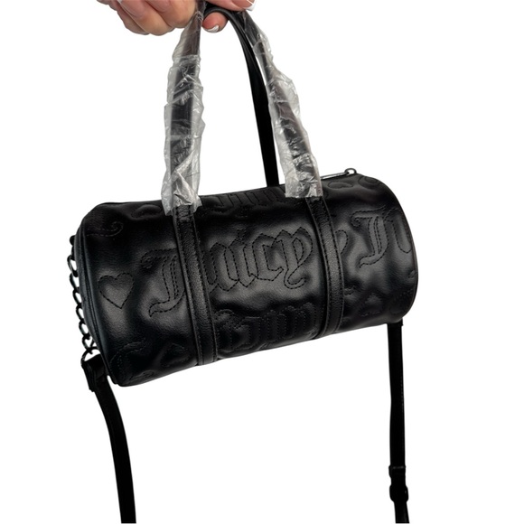 Juicy Couture Handbags - Juicy Couture Rosie Mini Barrel Crossbody Bag in Liquorice Black